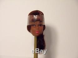 Vintage 1966 Mattel #1 AA Black Francie Barbie Doll Head Mint with Cello VHTF