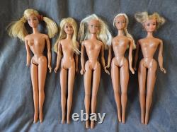 Vintage 1970s Sun Set Malibu Barbie Francie PJ Stacey Steffie Molds Doll TLC Lot