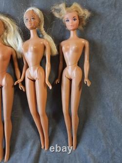 Vintage 1970s Sun Set Malibu Barbie Francie PJ Stacey Steffie Molds Doll TLC Lot