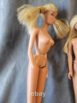 Vintage 1970s Sun Set Malibu Barbie Francie PJ Stacey Steffie Molds Doll TLC Lot