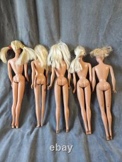 Vintage 1970s Sun Set Malibu Barbie Francie PJ Stacey Steffie Molds Doll TLC Lot