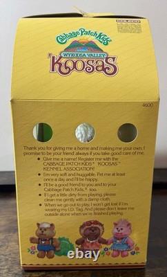 Vintage 1983 Cabbage Patch Kids Koosas Lion 15 NIB Sealed Factory Tape