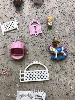 Vintage 1983 Hasbro Charmkins Lot Accessories Figures Carry Case Fast Ship