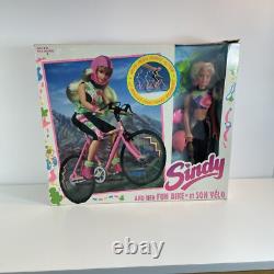 Vintage 1990 SINDY & Her Mountain BIKE doll W Box Cycling Biking MTB 90s Rare
