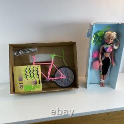 Vintage 1990 SINDY & Her Mountain BIKE doll W Box Cycling Biking MTB 90s Rare