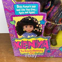 Vintage 1993 Tyco Kenya Doll The Beautiful Hairstyling Doll in Box NOS 1641