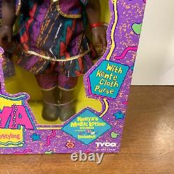 Vintage 1993 Tyco Kenya Doll The Beautiful Hairstyling Doll in Box NOS 1641