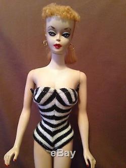 Vintage #1 Blonde Ponytail Barbie Doll