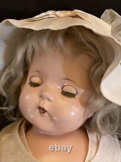 Vintage 22 Effanbee Patsy Lou Blonde Original Jointed Sleep Eyes Composition