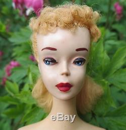 Vintage #3 BLONDE Ponytail Barbie TM all original withBROWN EYELINER