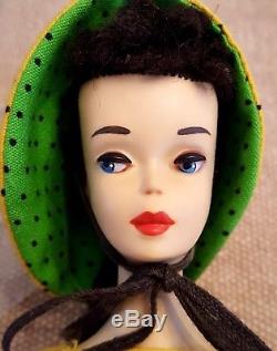 Vintage #3 Ponytail Barbie 1960 Brunette/ Brown Eyeliner. Stunning