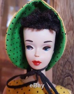 Vintage #3 Ponytail Barbie 1960 Brunette/ Brown Eyeliner. Stunning