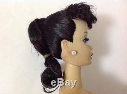 Vintage #3 Ponytail Barbie Black Hair Original Mattel Navy Gold Sheath Dress
