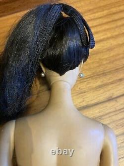Vintage #3 Ponytail Barbie Brunette Brown Eyeliner Long Ponytail All Original