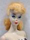 Vintage #3 Ponytail Barbie Doll Blonde Original Top Knot Blue Eyeliner