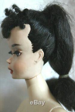 Vintage #3 TM Ponytail Barbie Doll Brunette withLong Ponytail, Original Facepaint