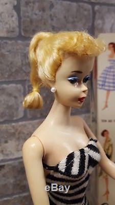 Vintage #3 ponytail Barbie Doll. Beautiful & Blonde