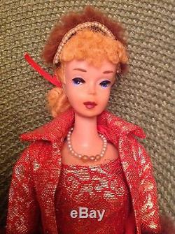 Vintage #4 Blonde Ponytail Barbie In Mint Golden Elegance Beautiful Full Hair