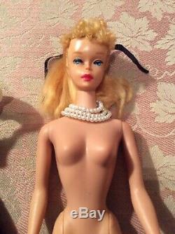 Vintage #5 Mattel Ponytail Barbie Doll Blonde