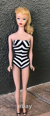 Vintage #5 Ponytail Barbie No Green Orig Paint