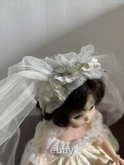 Vintage 60's Madame Alexander Bride Doll With Vail