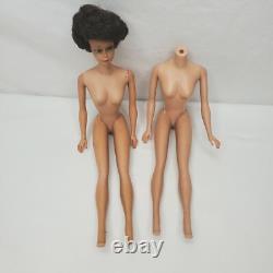 Vintage 60s Barbie Midge Dolls Bubblecut Dark Hair TLC Project As Is Japan