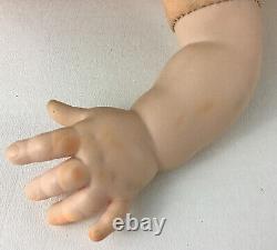Vintage 60s HUGE 25 Eegee Goldberger Baby Doll Sleepy Eye 1969 Girl Big Baby
