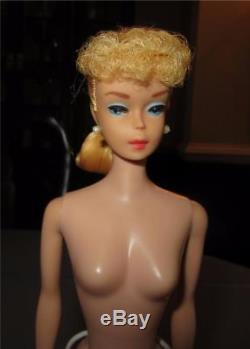 Vintage #6 Blonde Ponytail Barbie Nw75 Stunning