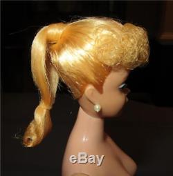 Vintage #6 Blonde Ponytail Barbie Nw75 Stunning