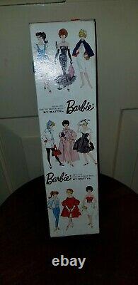 Vintage #6 Brunette Ponytail Barbie Orig Box Booklet Stand Excellent