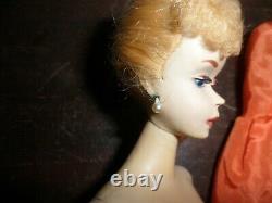 Vintage #850 Barbie Ponytail # 3 Original BLONDE w DINNER AT EIGHT 1960 STAND