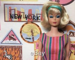 Vintage AMERICAN GIRL Platinum Blonde SIDE PART Japanese BARBIE DOLL BYAPRIL