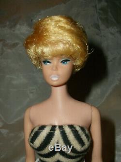 Vintage All Original Platinum Bubble Cut Barbie Doll Comes With Her Original Box