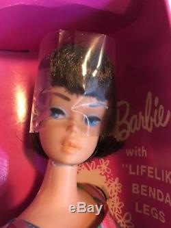 Vintage American Girl Barbie Long Hair Brunette #1070 Mint in Box NRFB