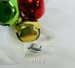Vintage Annalee Mouse Holiday Doll Jingle Bells 6 1/2 Tall