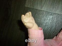 Vintage Antique 24 Unmarked Composition Baby Doll Soft Body & Sleepy Eyes Cryer