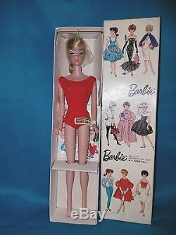 Vintage Ash Blonde Swirl Barbie With Tag Mib