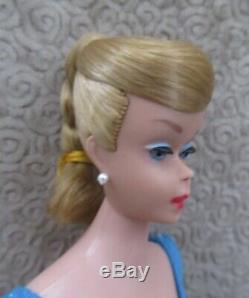 Vintage Ash Blonde Swirl Ponytail Lovely Doll With Retied Braid