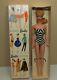 Vintage Barbie #4 Ponytail With Box Stand Swimsuit Shoes High Color Beauty