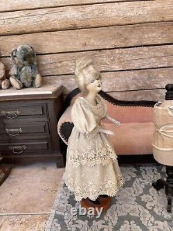 Vintage Baitz Doll Nice Outfit. Signed As E. Bernoux