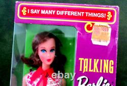 Vintage Barbie #1115 Talking Barbie In Original Box Very Nice Brown Hair