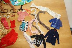 Vintage Barbie 1958 Midge/1963 Ken and clothing, wigs, booklet collection RARE
