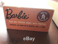 Vintage Barbie 1959 Box, Stand, Booklet