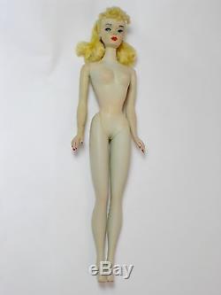 Vintage Barbie 1960 Ponytail #3 Blonde Doll Brown Eyeliner