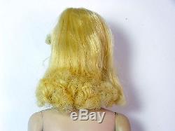 Vintage Barbie 1960 Ponytail #3 Blonde Doll Brown Eyeliner