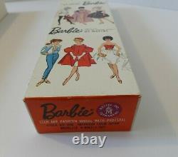 Vintage Barbie 1964 Brunette Bubblecut Barbie MIB with all accessories