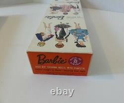 Vintage Barbie 1964 Brunette Bubblecut Barbie MIB with all accessories