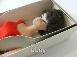 Vintage Barbie 1964 Brunette Bubblecut Barbie MIB with all accessories