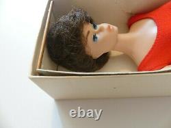 Vintage Barbie 1964 Brunette Bubblecut Barbie MIB with all accessories