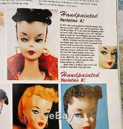 Vintage Barbie #1 Ponytail VVRare Hand Painted Minty